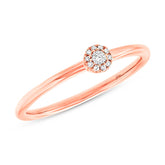 0.07ct 14k Rose Gold Diamond Lady's Ring